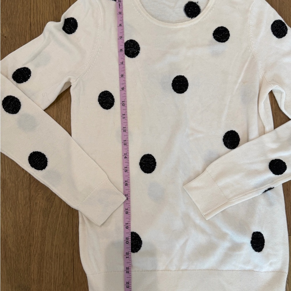 ⚫️ Ann Taylor Polka Dot Lightweight Sweater - Size Small - Picture 8 of 11